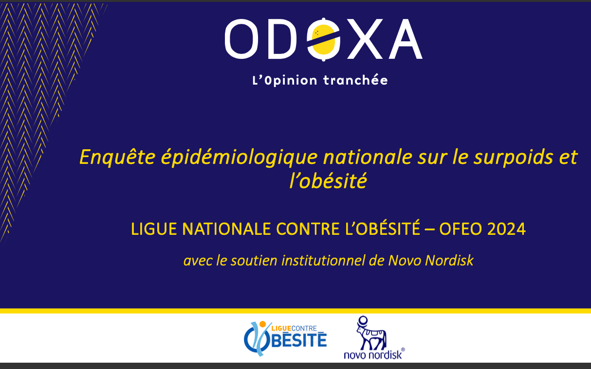 Enquête épidémiologique nationale sur le surpoids et l’obésité – OFEO 2024